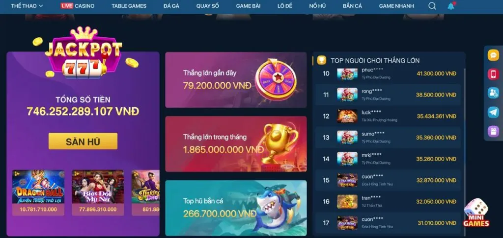 Hoàn trả hàng ngày nổ hũ ku777 app